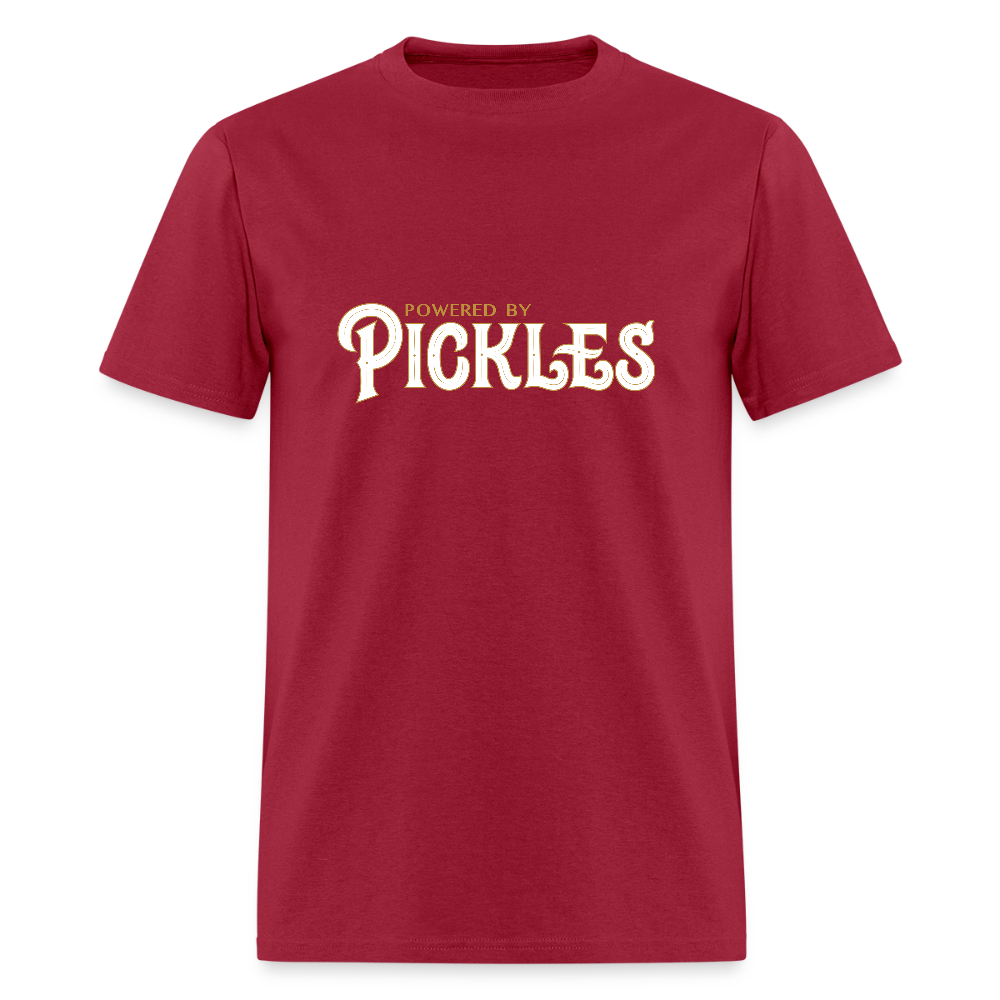 Powered by Pickles - dark red