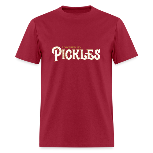 Powered by Pickles - dark red