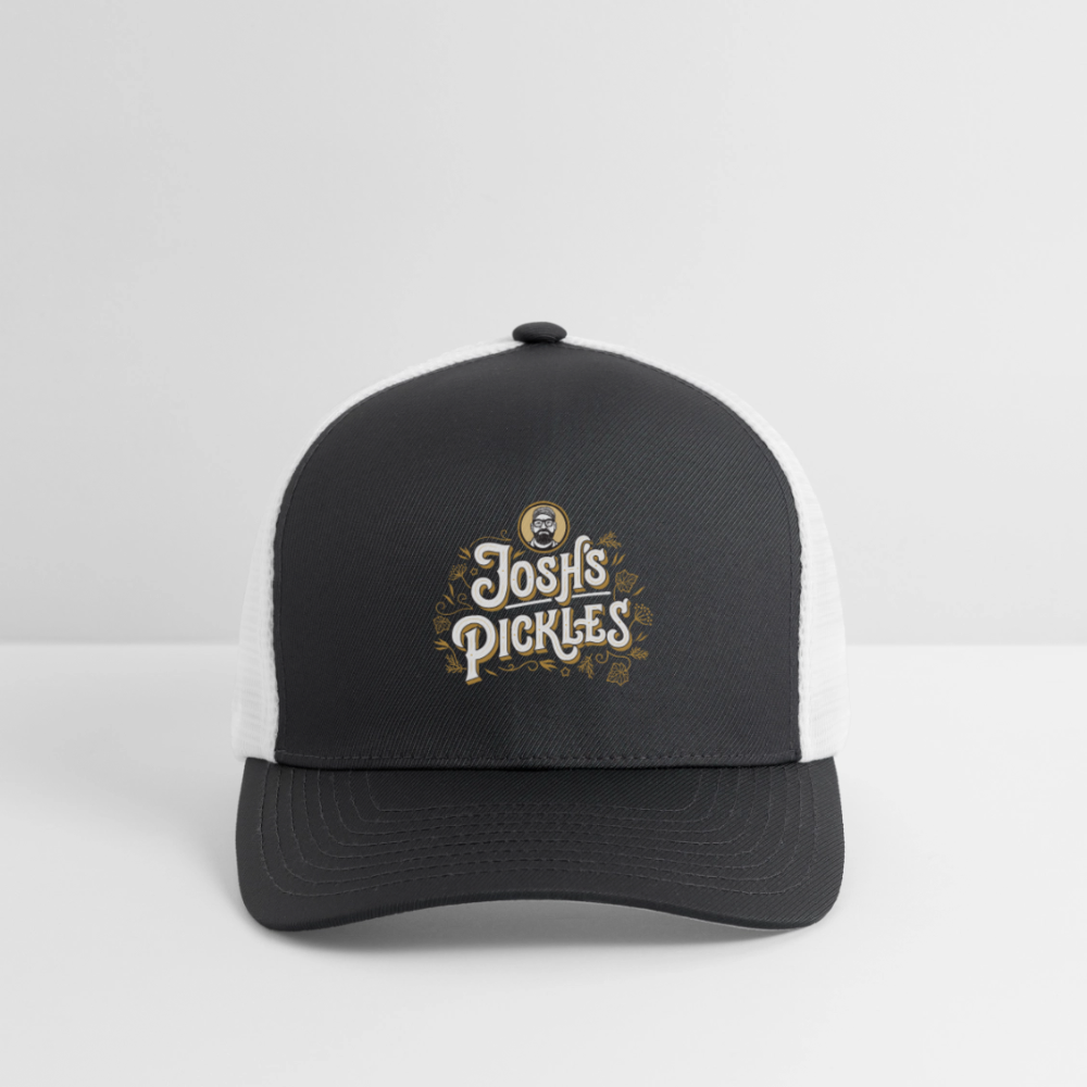 Josh's Pickles FlexFit Hat - dark gray/white