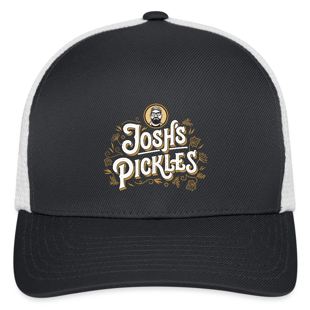 Josh's Pickles FlexFit Hat - dark gray/white