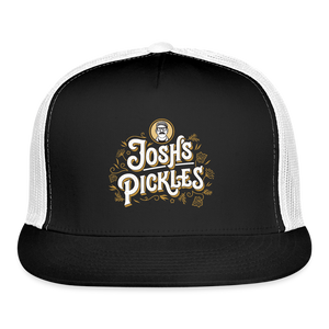 Josh's Pickles Logo Trucker Hat - black/white