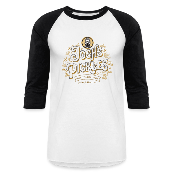 Baseball 3/4 length sleeve t-shirt - white/black