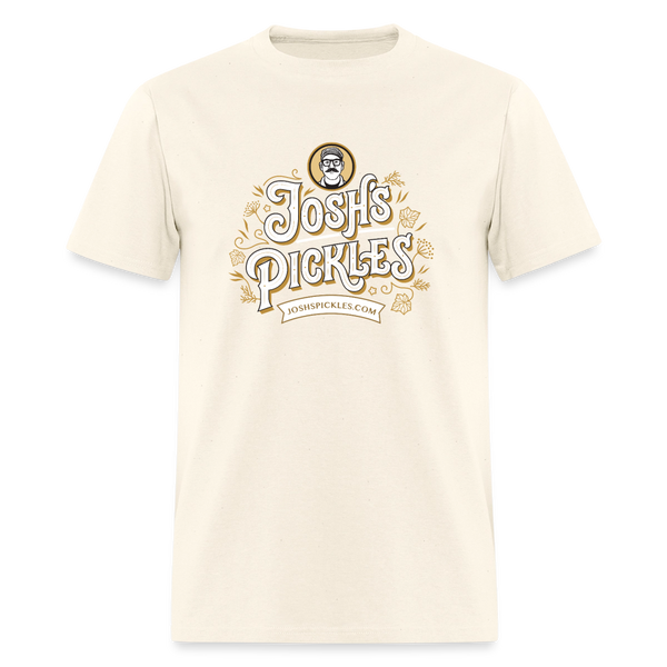 Josh's Pickles Logo 100% Cotton T-Shirt - sweet cream heather