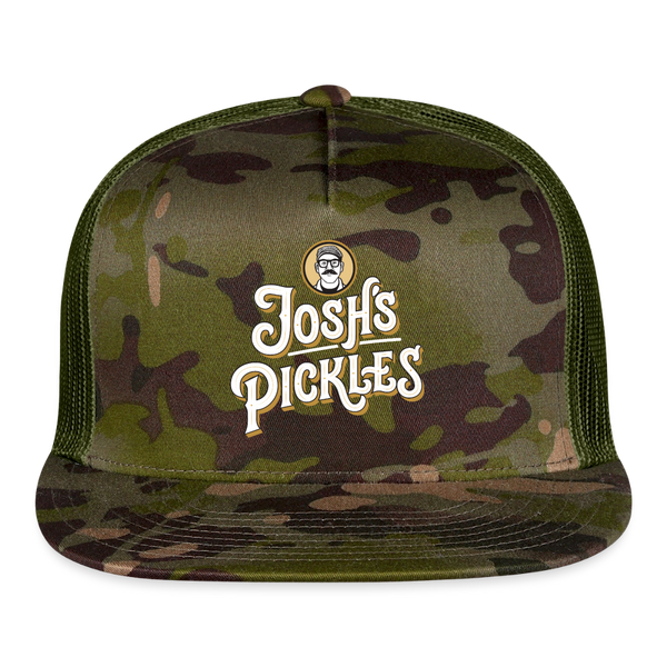 Josh's Pickles Logo Trucker Hat - MultiCam\green