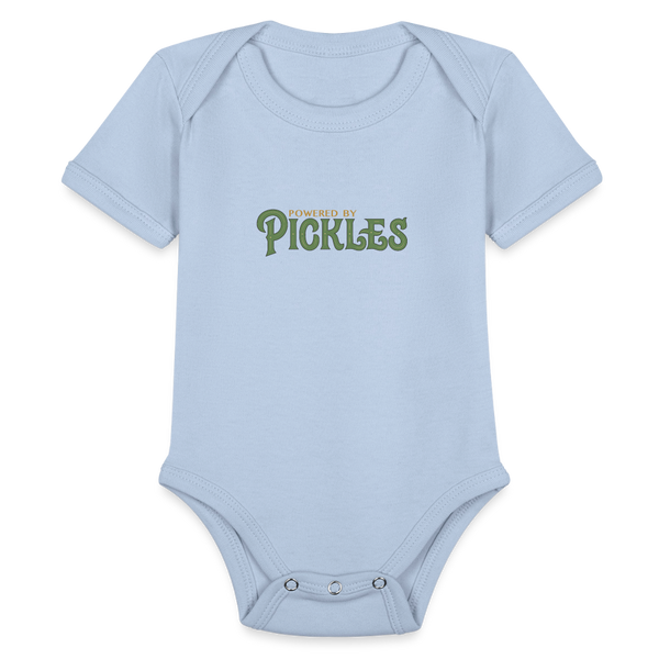 Powered by Pickles Baby Onesie - sky