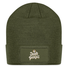 Josh's Pickles Logo Beanie - olive
