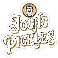 Josh's Pickles Logo Sticker - white matte