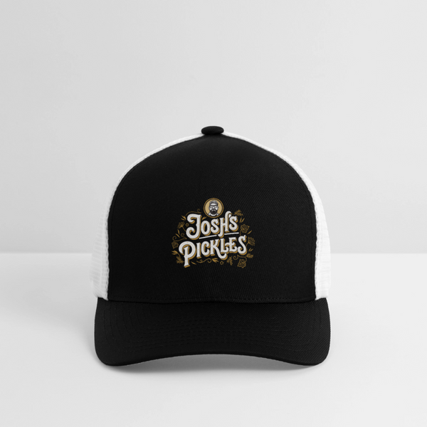 Josh's Pickles FlexFit Hat - black/white