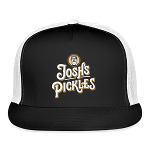 Josh's Pickles Logo Trucker Hat - black/white