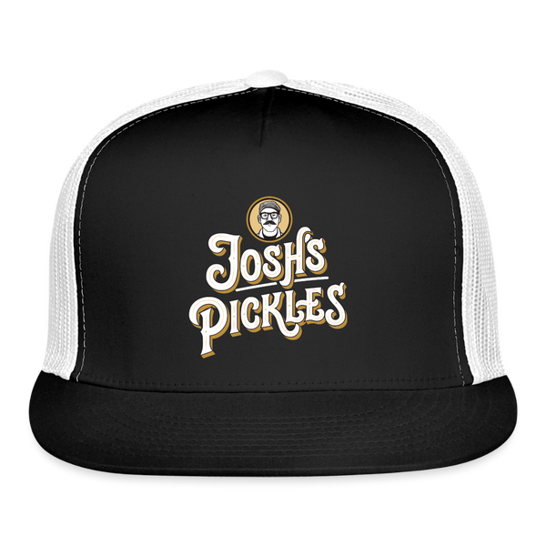 Josh's Pickles Logo Trucker Hat - black/white