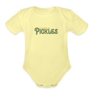 Powered by Pickles Baby Onesie - washed yellow