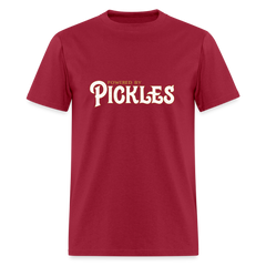Powered by Pickles - dark red