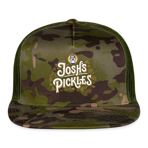 Josh's Pickles Logo Trucker Hat - MultiCam\green