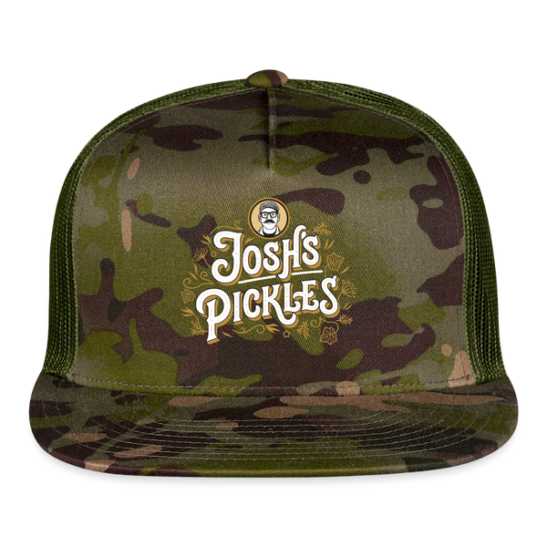 Josh's Pickles Logo Trucker Hat - MultiCam\green