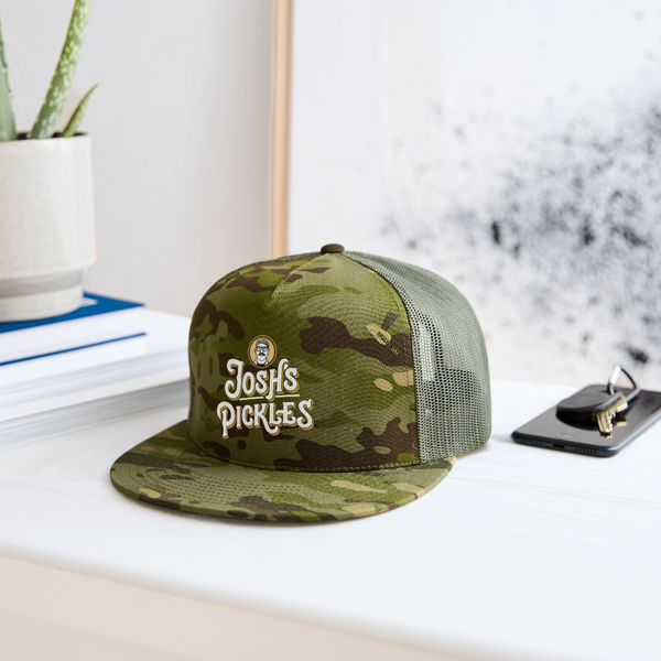 Josh's Pickles Logo Trucker Hat - MultiCam\green
