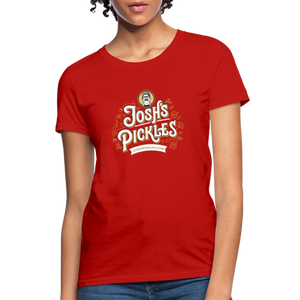 Josh's Pickles Logo Women's T-Shirt - red