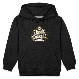 Josh's Pickles Logo Kids‘ Hoodie - charcoal grey
