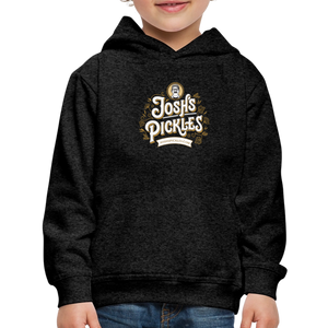 Josh's Pickles Logo Kids‘ Hoodie - charcoal grey
