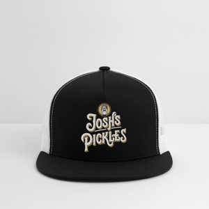 Josh's Pickles Logo Trucker Hat - black/white