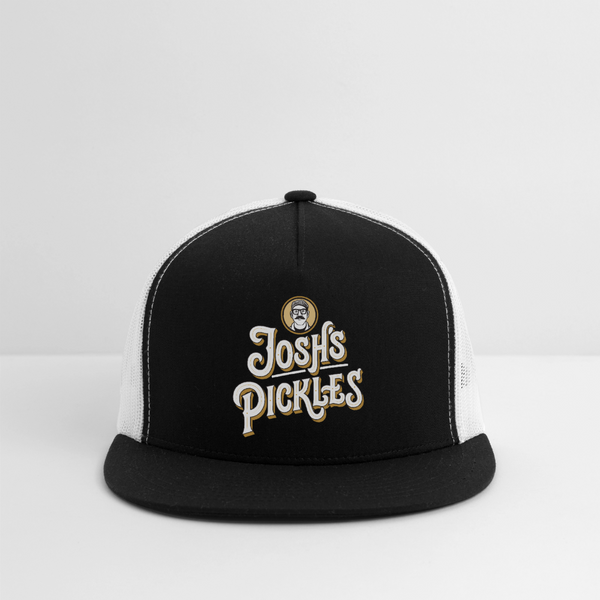 Josh's Pickles Logo Trucker Hat - black/white