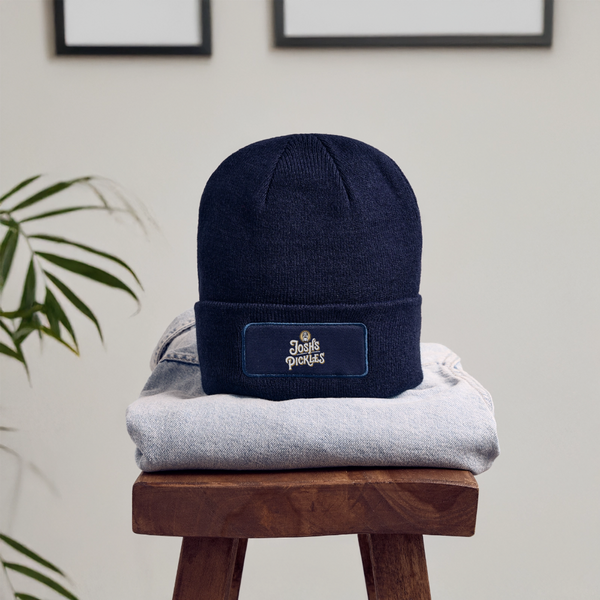 Josh's Pickles Logo Beanie - navy