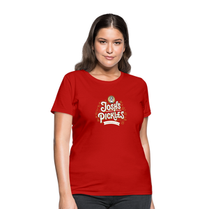 Josh's Pickles Logo Women's T-Shirt - red