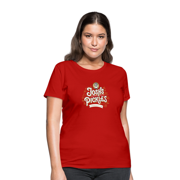 Josh's Pickles Logo Women's T-Shirt - red