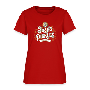 Josh's Pickles Logo Women's T-Shirt - red