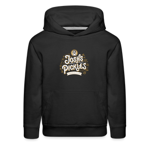 Josh's Pickles Logo Kids‘ Hoodie - black