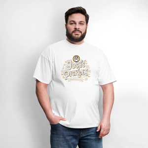 Josh's Pickles Logo 100% Cotton T-Shirt - white