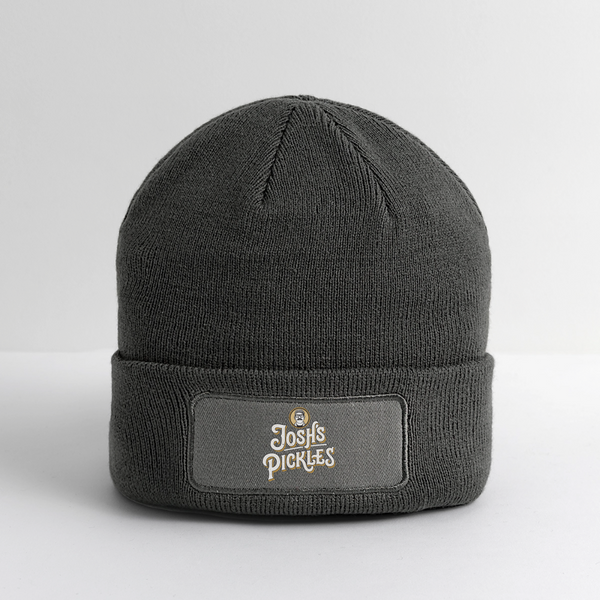 Josh's Pickles Logo Beanie - charcoal grey