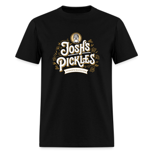 Josh's Pickles Logo 100% Cotton T-Shirt - black