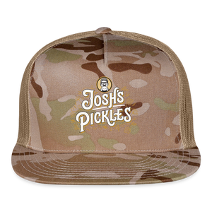 Josh's Pickles Logo Trucker Hat - MultiCam\tan