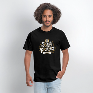 Josh's Pickles Logo 100% Cotton T-Shirt - black