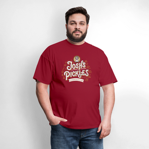 Josh's Pickles Logo 100% Cotton T-Shirt - true red