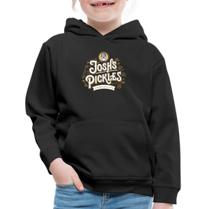 Josh's Pickles Logo Kids‘ Hoodie - black