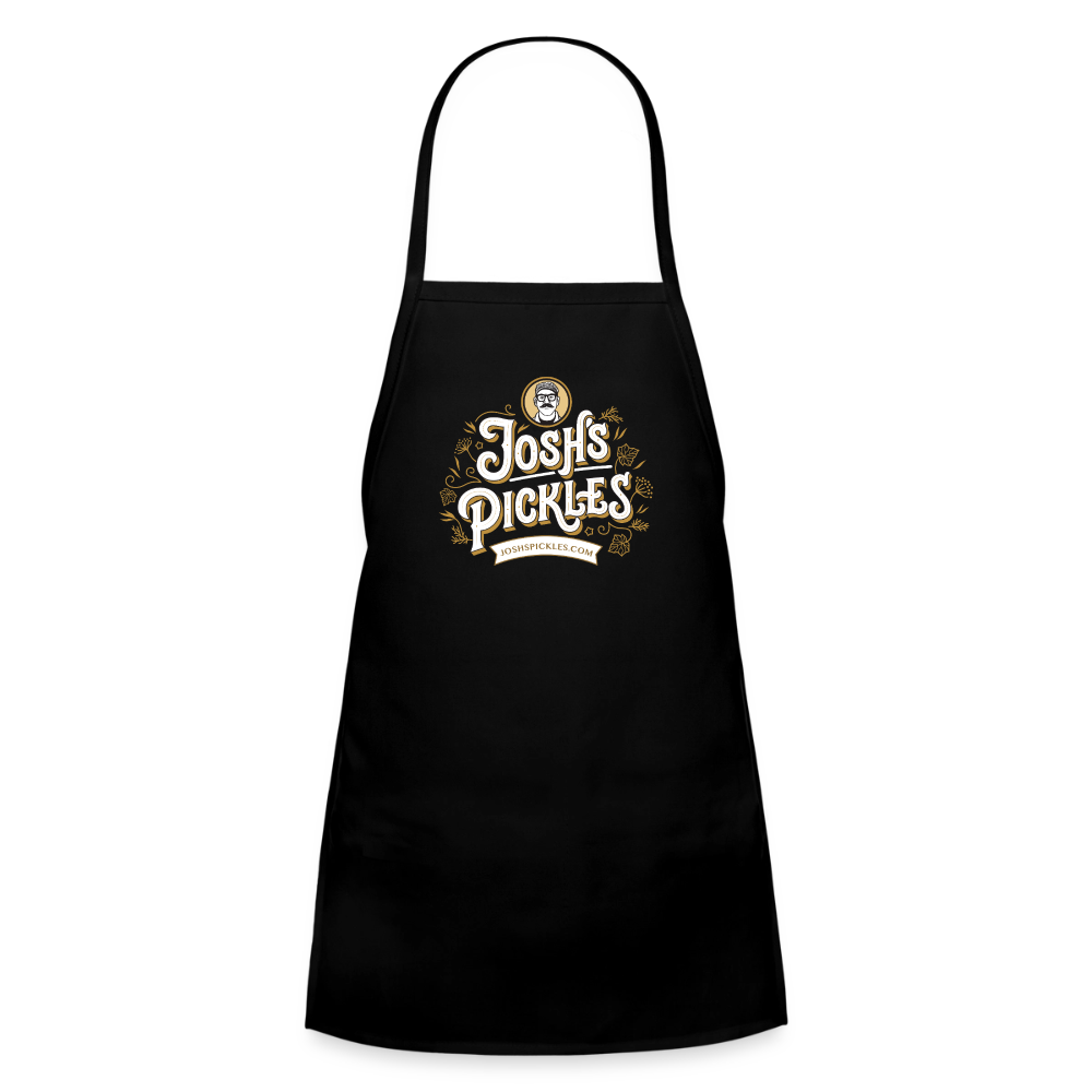 Josh's Pickles Logo Youth Apron - black