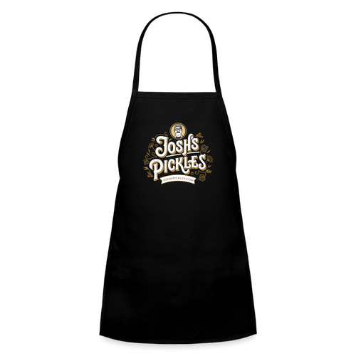 Josh's Pickles Logo Youth Apron - black