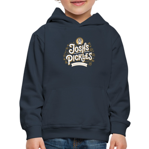 Josh's Pickles Logo Kids‘ Hoodie - navy