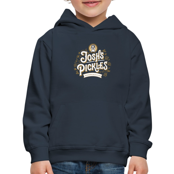 Josh's Pickles Logo Kids‘ Hoodie - navy