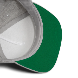 Josh's Pickles Logo Snapback Baseball Cap - heather gray