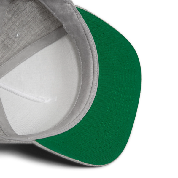 Josh's Pickles Logo Snapback Baseball Cap - heather gray