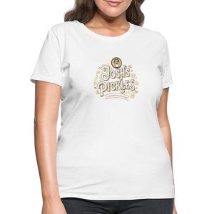 Josh's Pickles Logo Women's T-Shirt - white