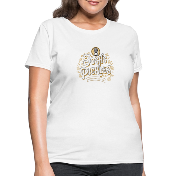 Josh's Pickles Logo Women's T-Shirt - white