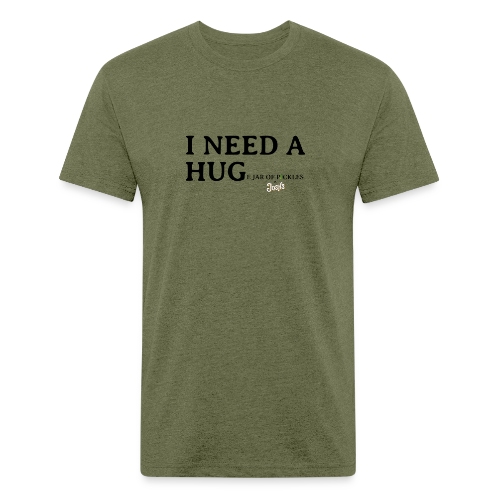 I NEED A HUGe Jar of Pickles Fitted Cotton-Poly T-Shirt - pastel yellow