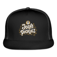 Josh's Pickles Logo Trucker Hat - black/black