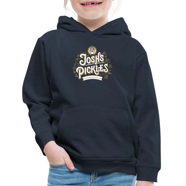 Josh's Pickles Logo Kids‘ Hoodie - navy
