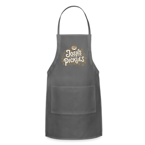 Josh's Pickles Logo Apron - charcoal