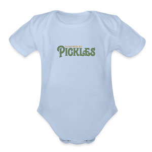 Powered by Pickles Baby Onesie - sky
