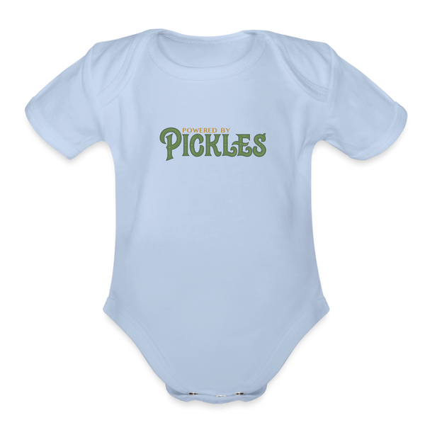 Powered by Pickles Baby Onesie - sky